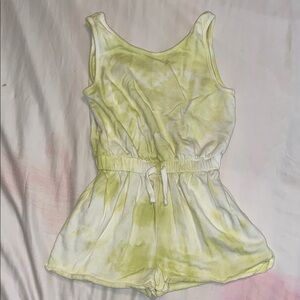 Zara Yellow Tie-Dye Kids Romper Girls Size 11/12 Used